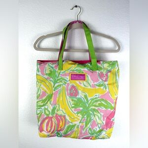 Lilly Pulitzer By Estee Lauder Tote Bag Nylon Floral